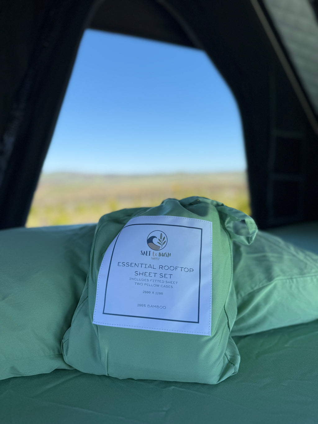 Essential Rooftop Sheet Set 100% Bamboo- Sage