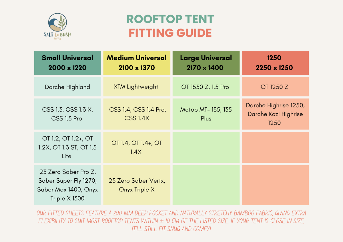 Essential Rooftop Sheet Set 100% Bamboo - Large Universal